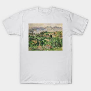 View of the Bay of Marseille with the Village of Saint-Henri by Paul Cezanne T-Shirt